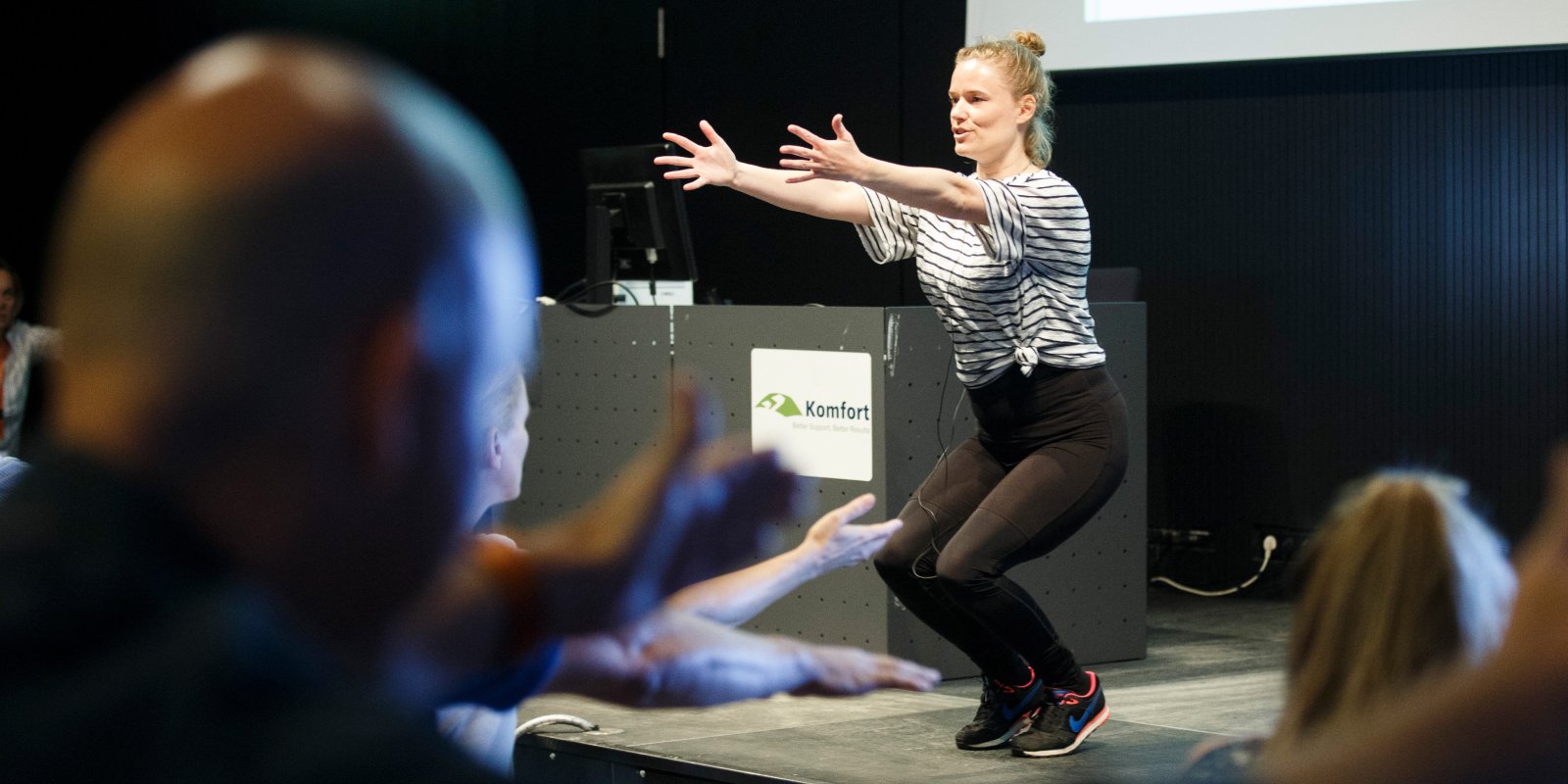 Femke geeft presentatie